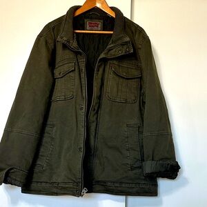Levi's Men's Dark Green Military Jacket